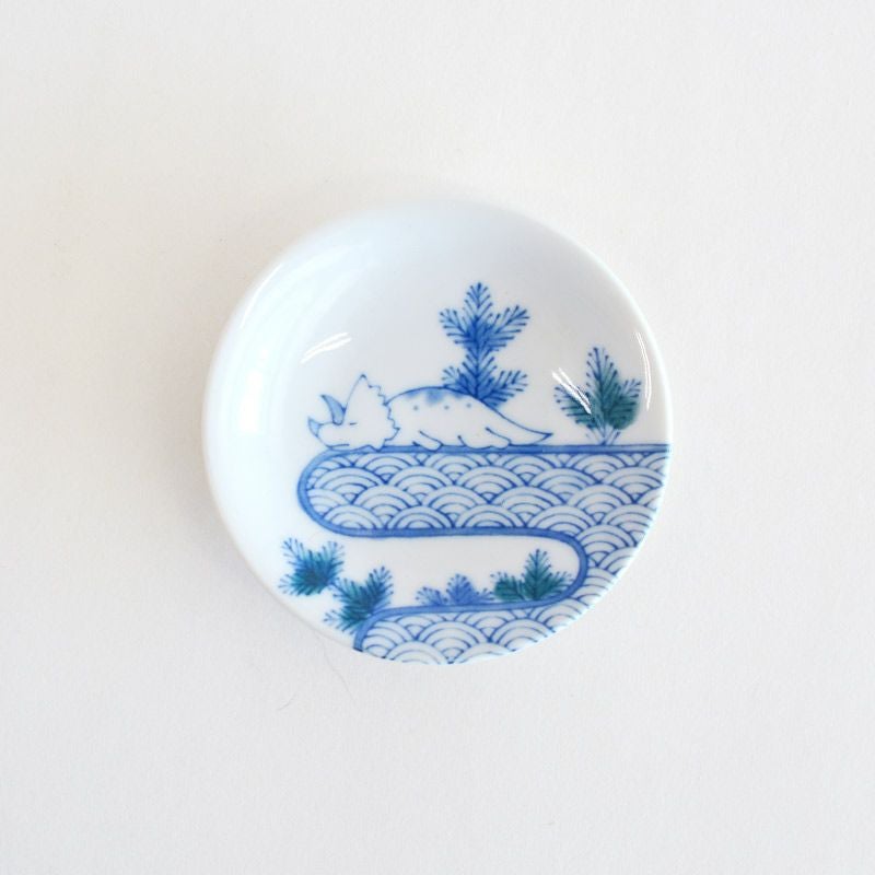 江戸っ子恐竜 しあわせ図鑑（まめ皿4枚セット）｜和食器通販｜織部