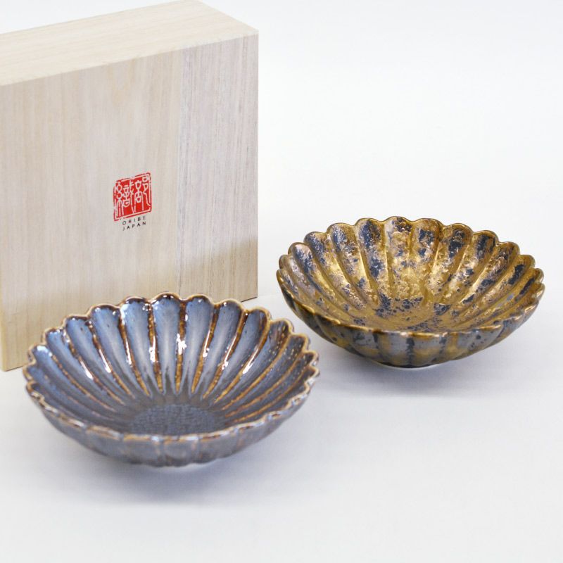 吟釉 輪花鉢ペア｜和食器通販｜織部 Online Store【公式】