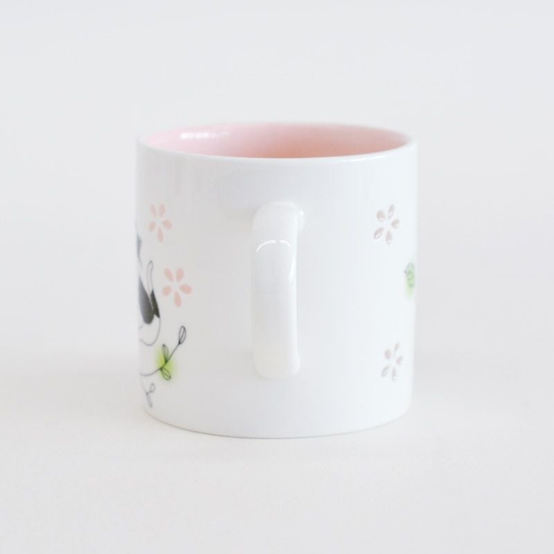 蛍彫り マグカップ 花とネコ｜和食器通販｜織部 Online Store【公式】