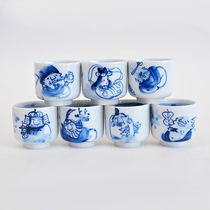 七福神盃揃｜和食器通販｜織部 Online Store【公式】