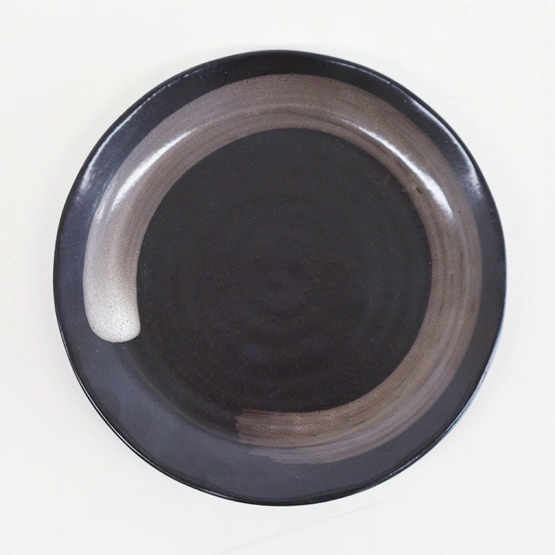 天目刷毛目大皿 