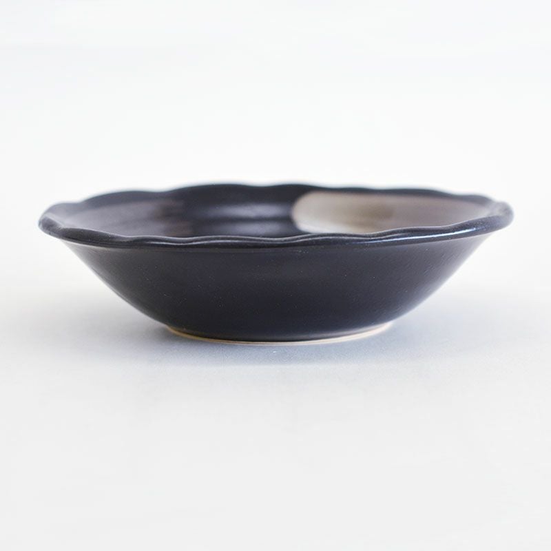 天目刷毛目中鉢 