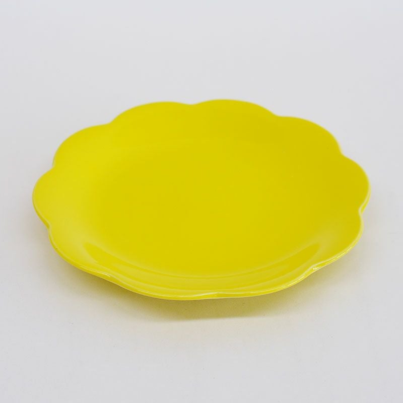 ベルフルール プレートL イエロー｜和食器通販｜織部 Online Store