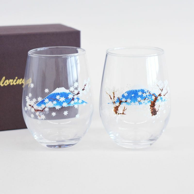 富士桜、紅葉 グラスペア｜和食器通販｜織部 Online Store【公式】