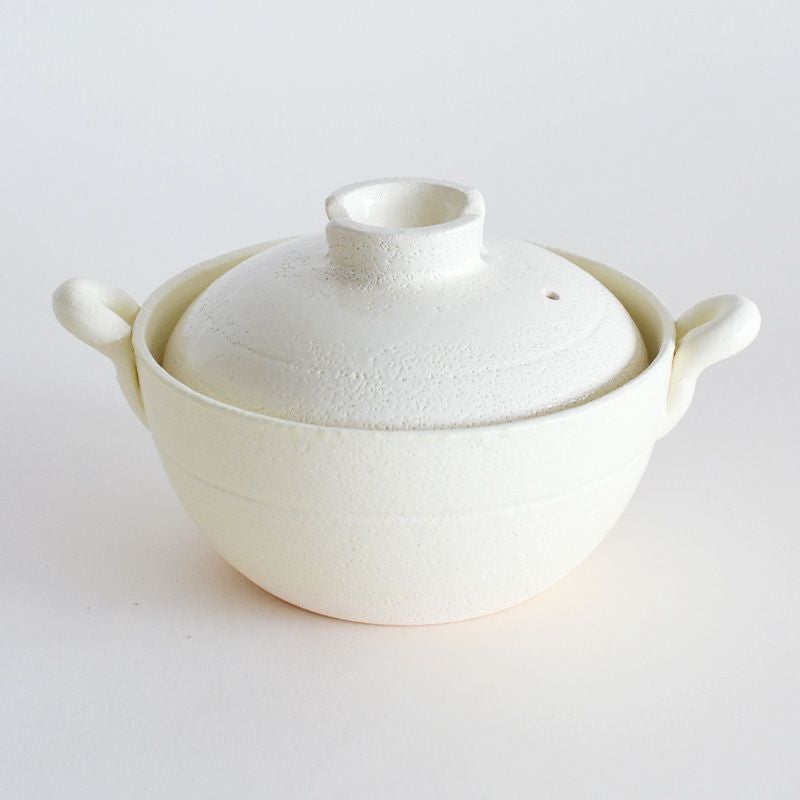 ごはん2合炊き 煮込み土鍋 ホワイト｜和食器通販｜織部 Online Store