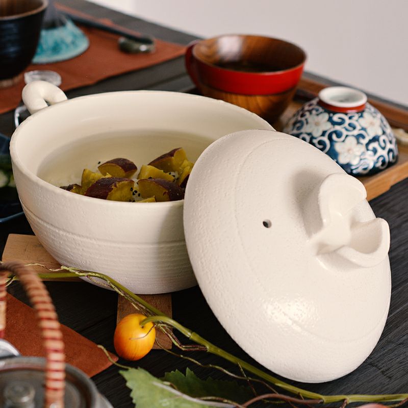 ごはん2合炊き　煮込み土鍋 ホワイト