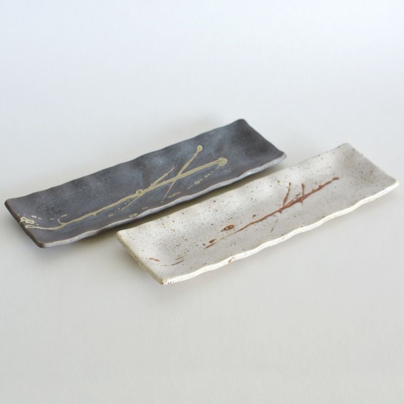 織部流し長皿 黒｜和食器通販｜織部 Online Store【公式】