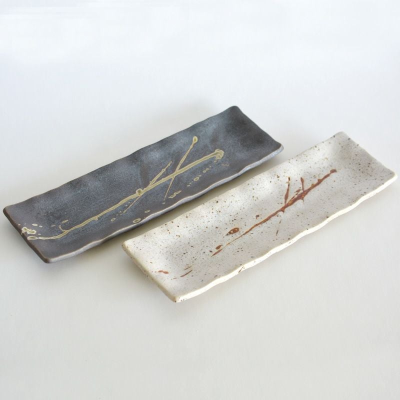 織部流し長皿 黒｜和食器通販｜織部 Online Store【公式】