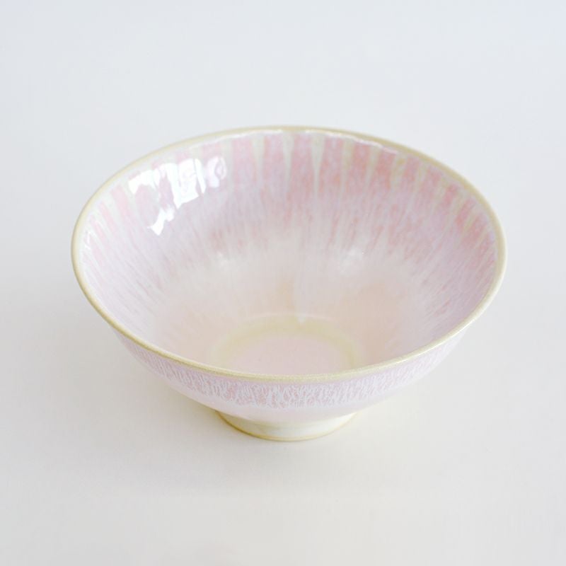 桃居　和食器　鉢 塗り分け 麺鉢 桃｜和食器通販｜織部 Online Store【公式】