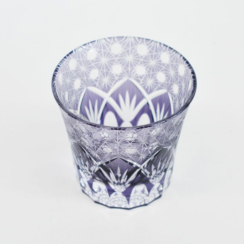切子 オールドグラス 響 バイオレット｜和食器通販｜織部 Online Store