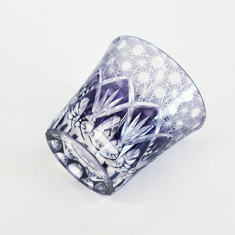 切子 オールドグラス 響 バイオレット｜和食器通販｜織部 Online Store