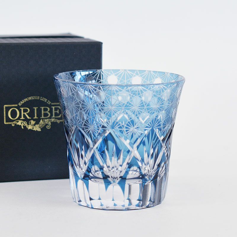 切子 オールドグラス 響 ブルー｜和食器通販｜織部 Online Store【公式】