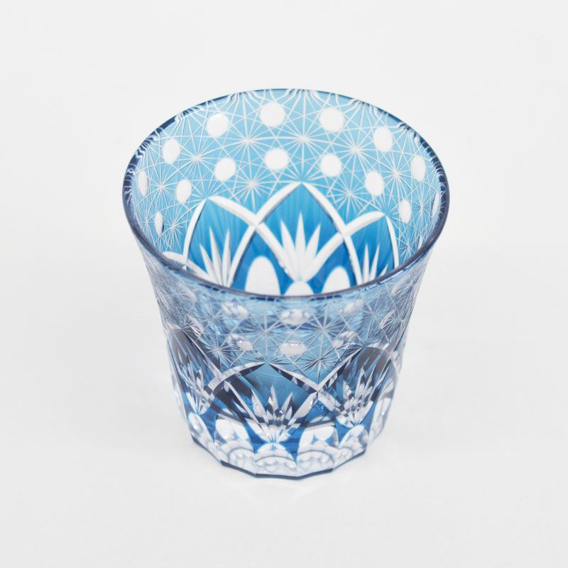 切子 オールドグラス 響 ブルー｜和食器通販｜織部 Online Store【公式】