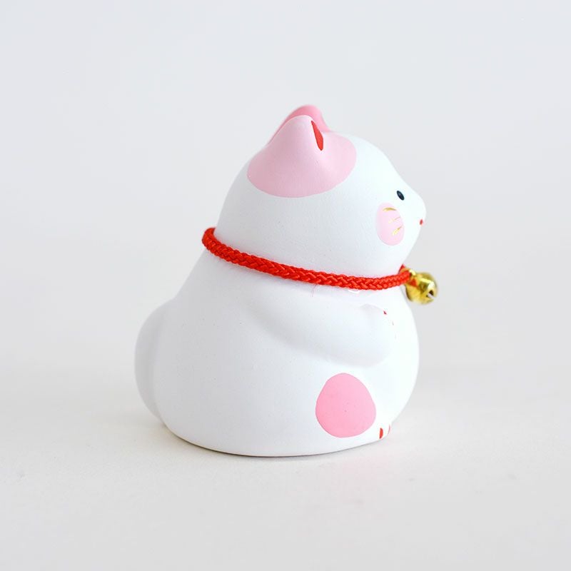 まんぷく招き猫・桃｜和食器通販｜織部 Online Store【公式】