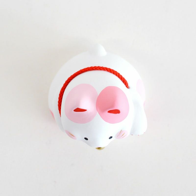 まんぷく招き猫・桃｜和食器通販｜織部 Online Store【公式】