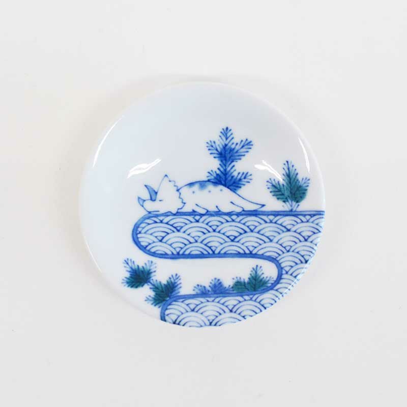 江戸っ子恐竜 まめ皿 青海竜｜和食器通販｜織部 Online Store【公式】