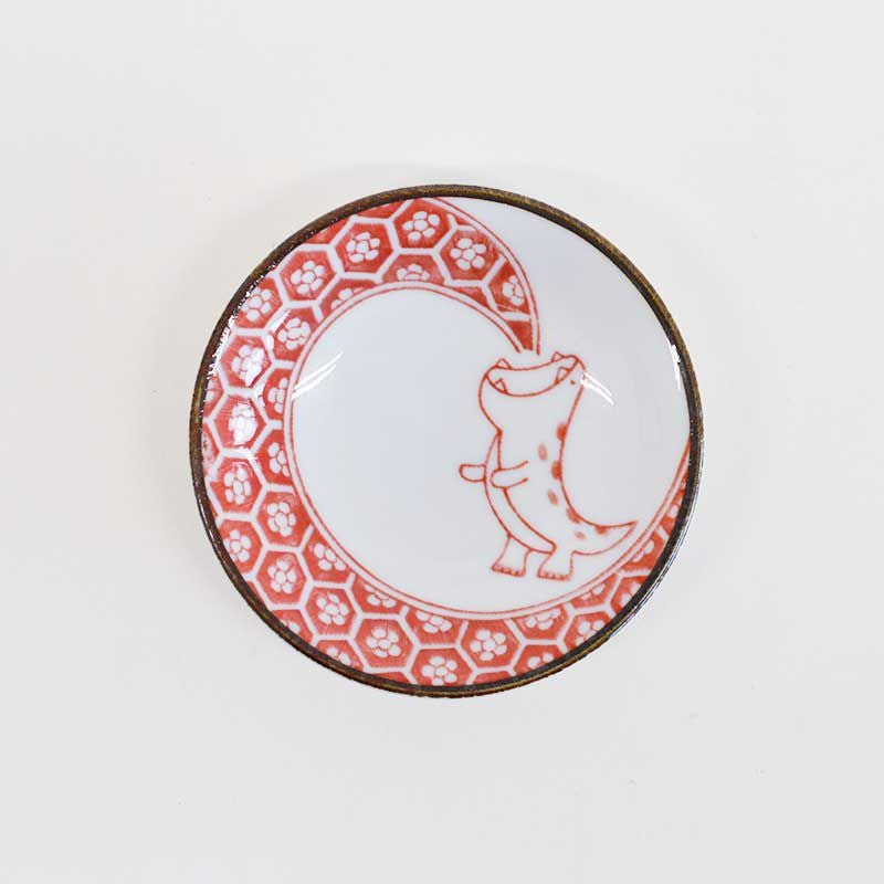 江戸っ子恐竜 まめ皿 赤炎竜｜和食器通販｜織部 Online Store【公式】