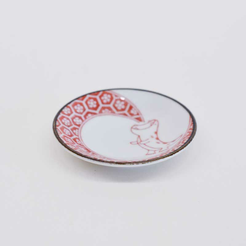 江戸っ子恐竜 まめ皿 赤炎竜｜和食器通販｜織部 Online Store【公式】