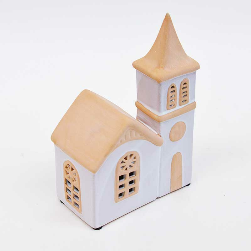 北欧の家らしいベージュと白のツートンカラーです