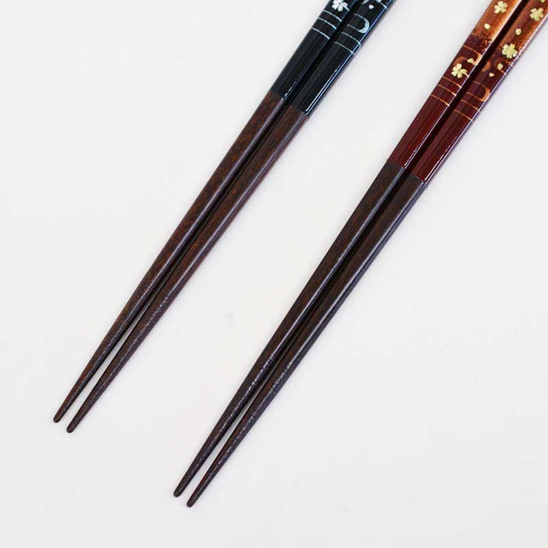 金紋青富士／茜富士 ガラス箸置付モダン桐箱2入｜和食器通販｜織部