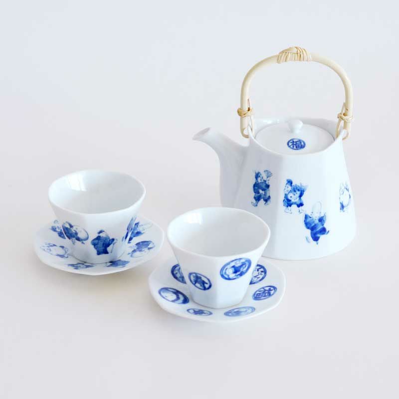 七福染付 茶器セット｜和食器通販｜織部 Online Store【公式】