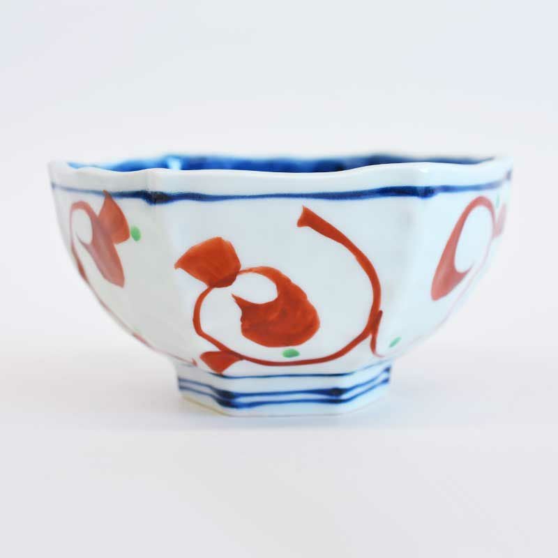 赤絵うさぎ 六角鉢｜和食器通販｜織部 Online Store【公式】
