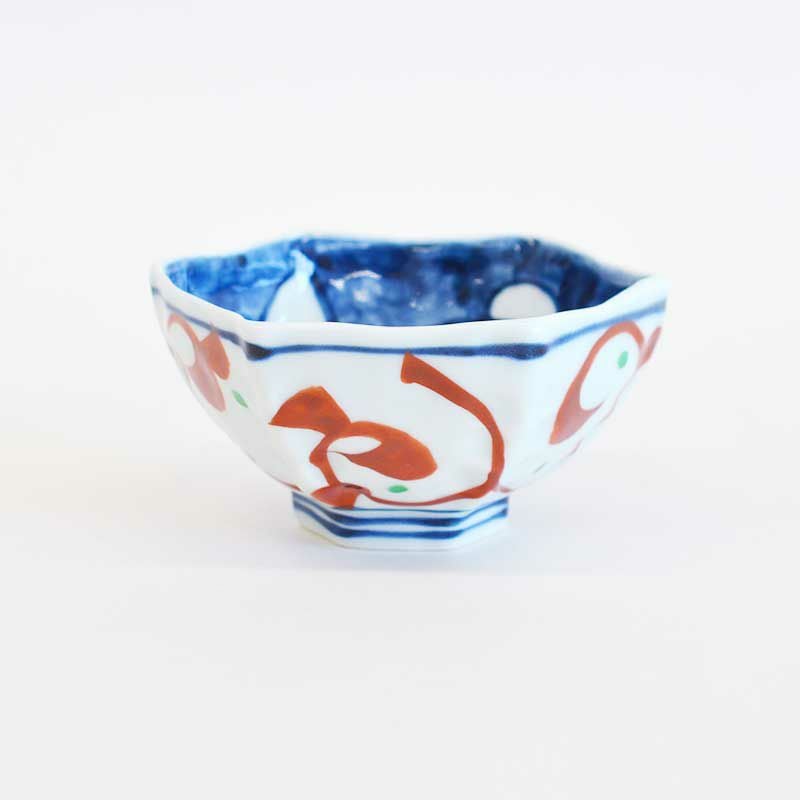 赤絵うさぎ 六角小鉢｜和食器通販｜織部 Online Store【公式】