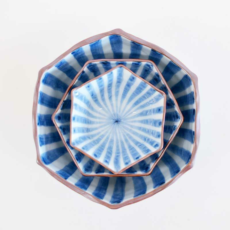 濃十草 六角小鉢｜和食器通販｜織部 Online Store【公式】