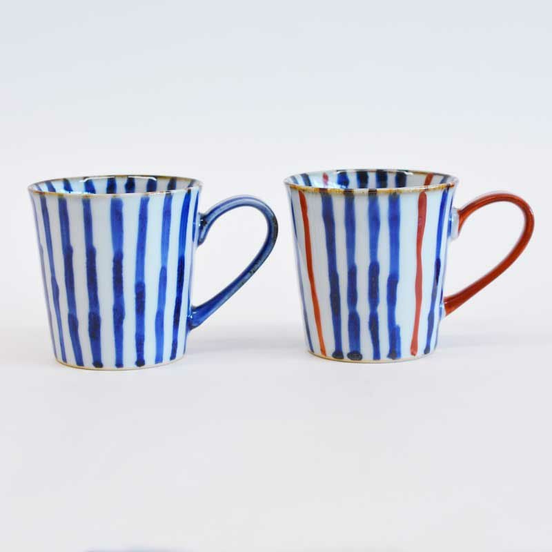 濃十草 マグカップ 青｜和食器通販｜織部 Online Store【公式】