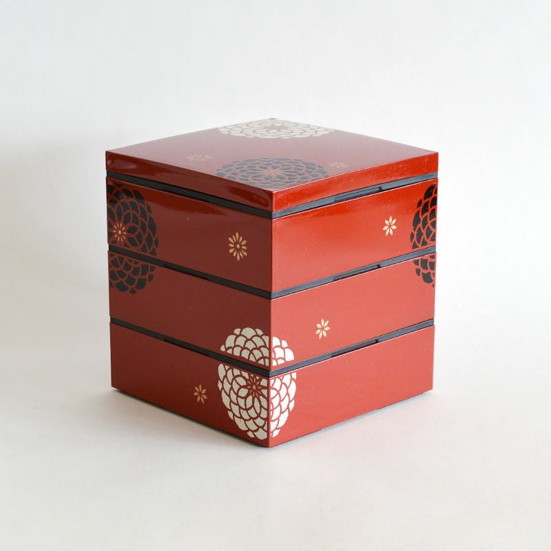 18.0匠 三段重 赤百華｜和食器通販｜織部 Online Store【公式】