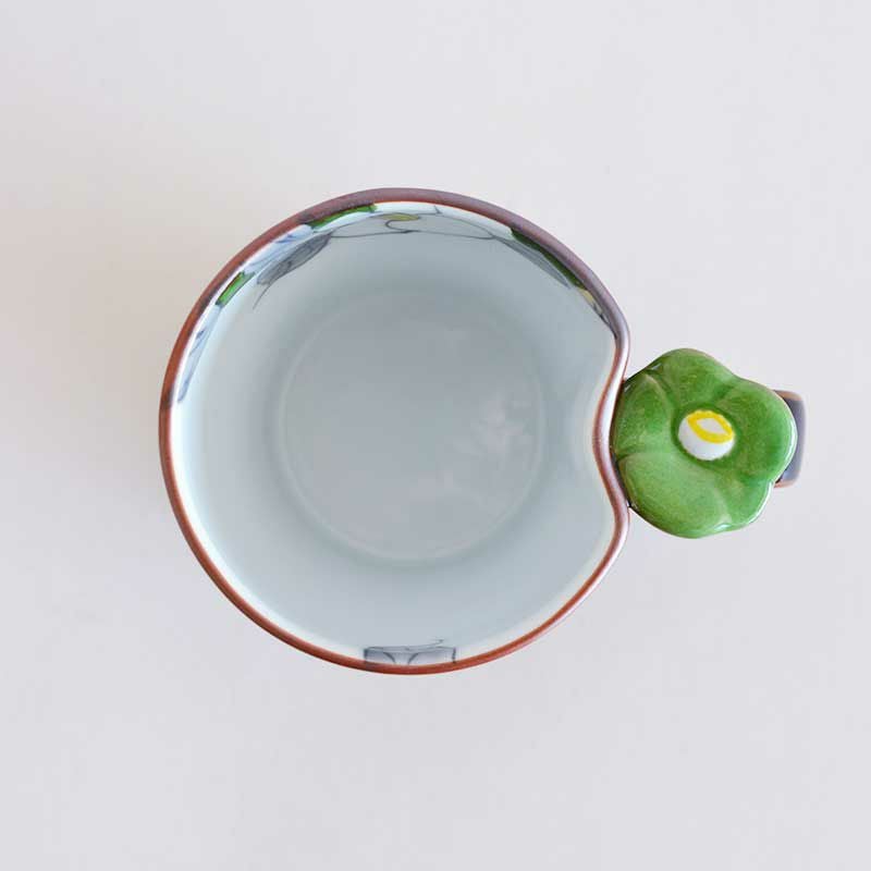 持ち手の花型は指置きになります