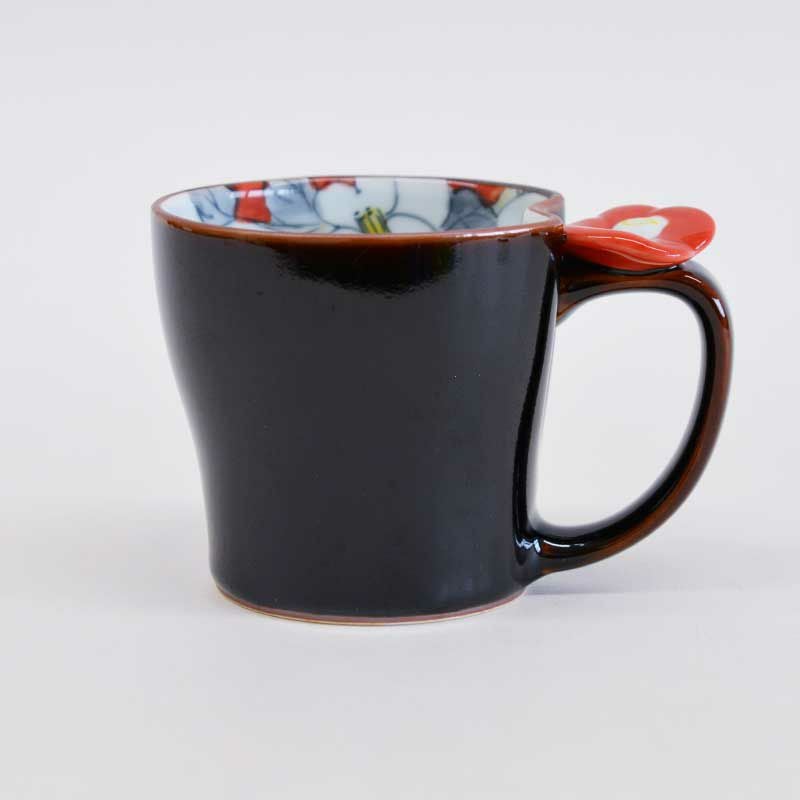 花絵蒔 マグカップ 赤｜和食器通販｜織部 Online Store【公式】