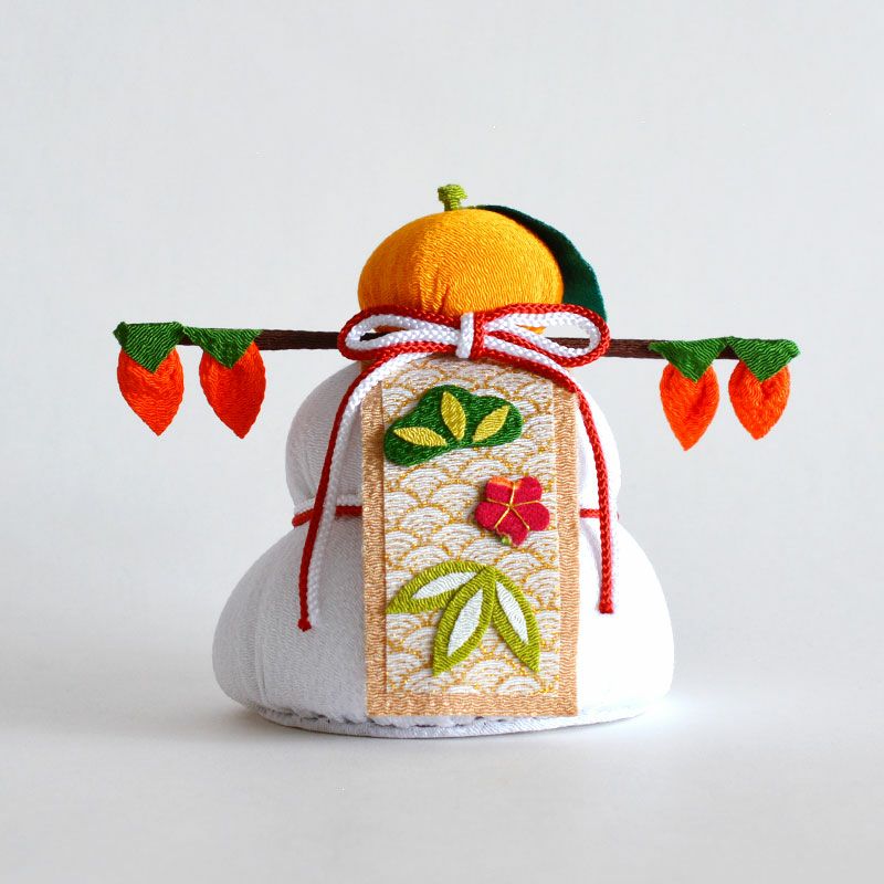 ちりめん鏡餅 大 門松台付｜和食器通販｜織部 Online Store【公式】