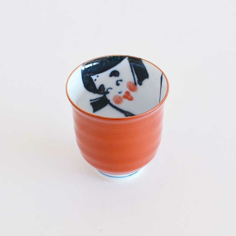 福おかめ 湯呑 小｜和食器通販｜織部 Online Store【公式】