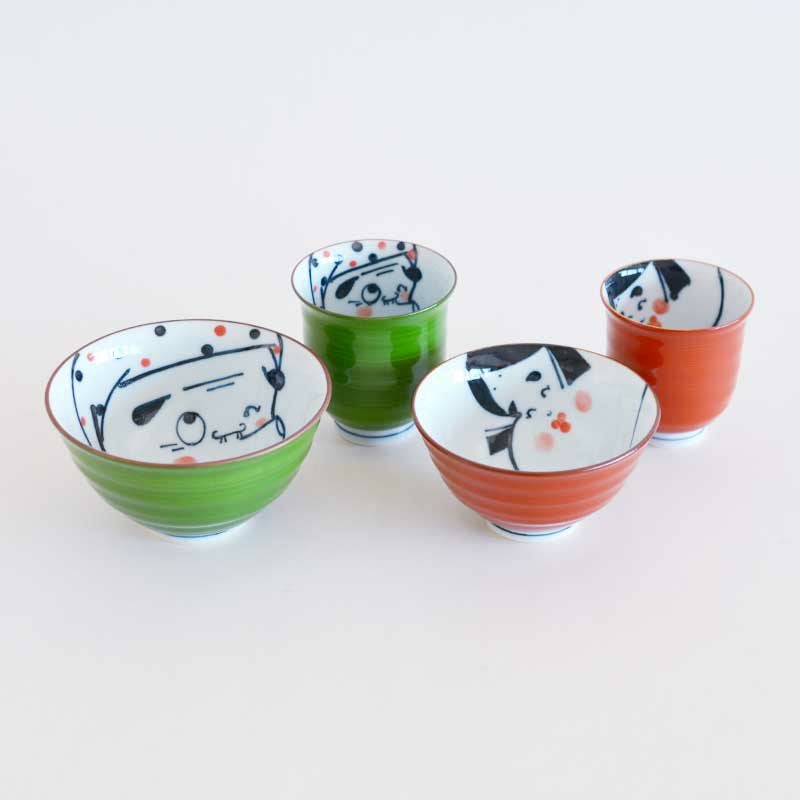 福おかめ 湯呑 小｜和食器通販｜織部 Online Store【公式】