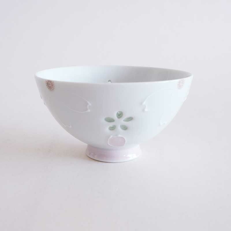 クリスタル桜 飯碗 ピンク｜和食器通販｜織部 Online Store【公式】