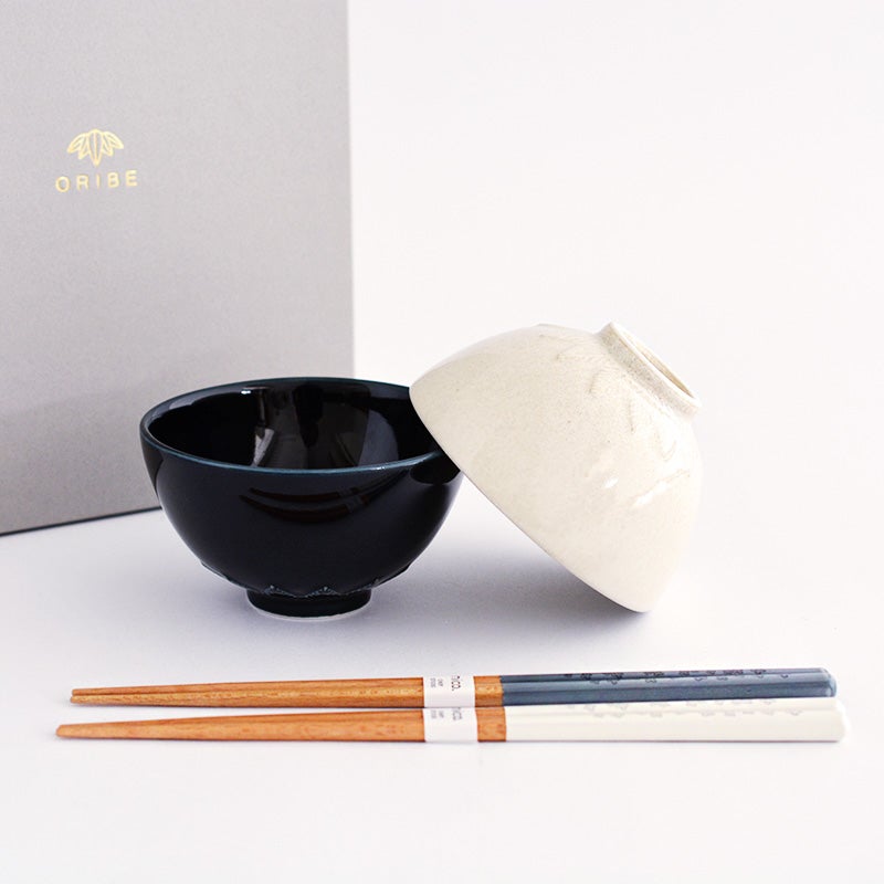 フォーリア茶碗＆箸 ペア