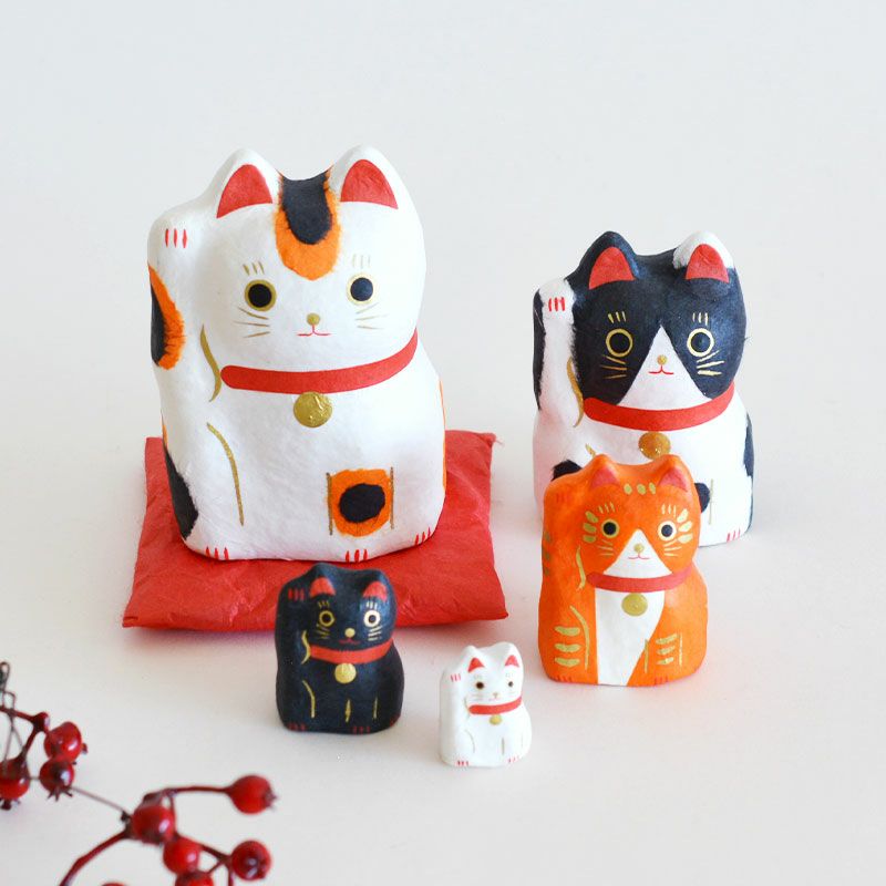 はりこーシカ招き猫（柄）｜和食器通販｜織部 Online Store【公式】