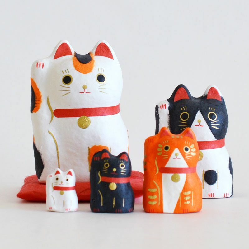 はりこーシカ招き猫（柄）｜和食器通販｜織部 Online Store【公式】
