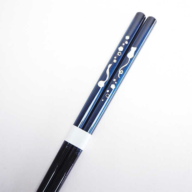 金紋箸 猫に鈴 青｜和食器通販｜織部 Online Store【公式】
