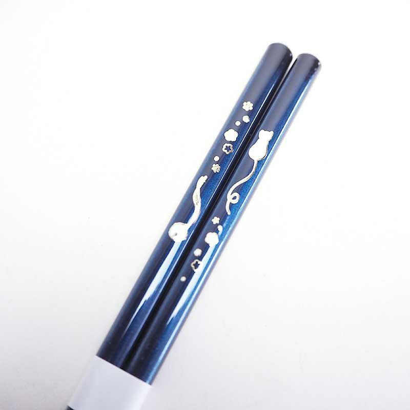 金紋箸 猫に鈴 青｜和食器通販｜織部 Online Store【公式】