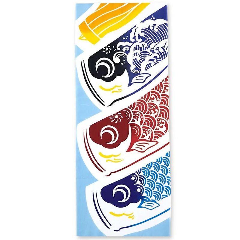 注染手拭い　青空泳ぐ鯉のぼり