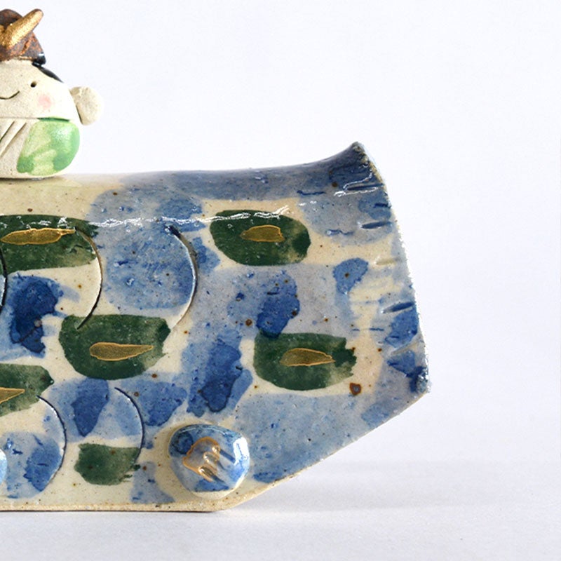 小さな武者人形は真ん丸でとってもかわいい