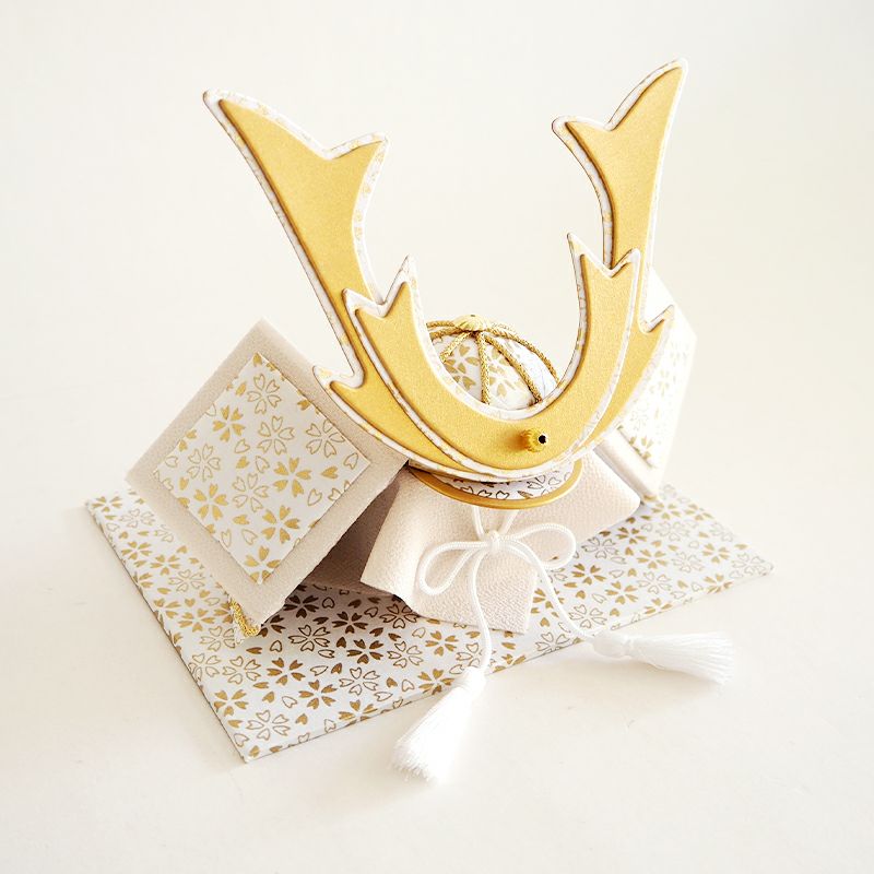 和紙かぶと飾りshira桜大鍬 箱付｜和食器通販｜織部 Online Store【公式】
