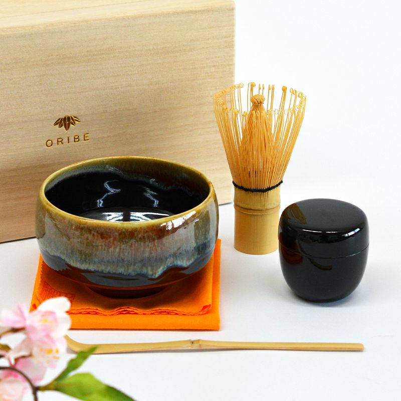 お抹茶セット haku碗 寂天目｜和食器通販｜織部 Online Store【公式】