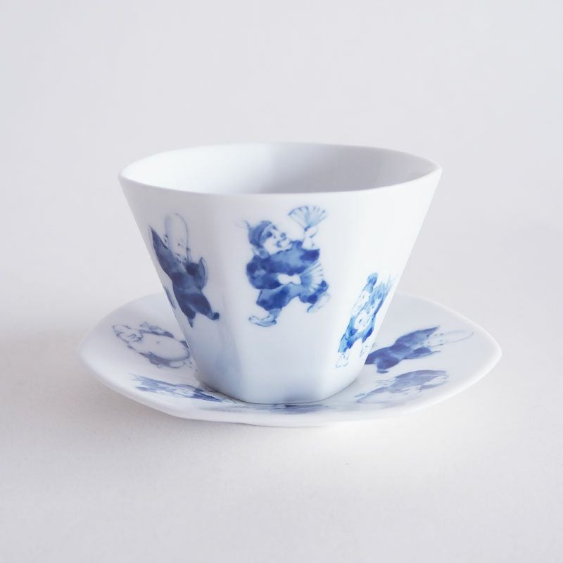 七福神 茶托付煎茶もございます