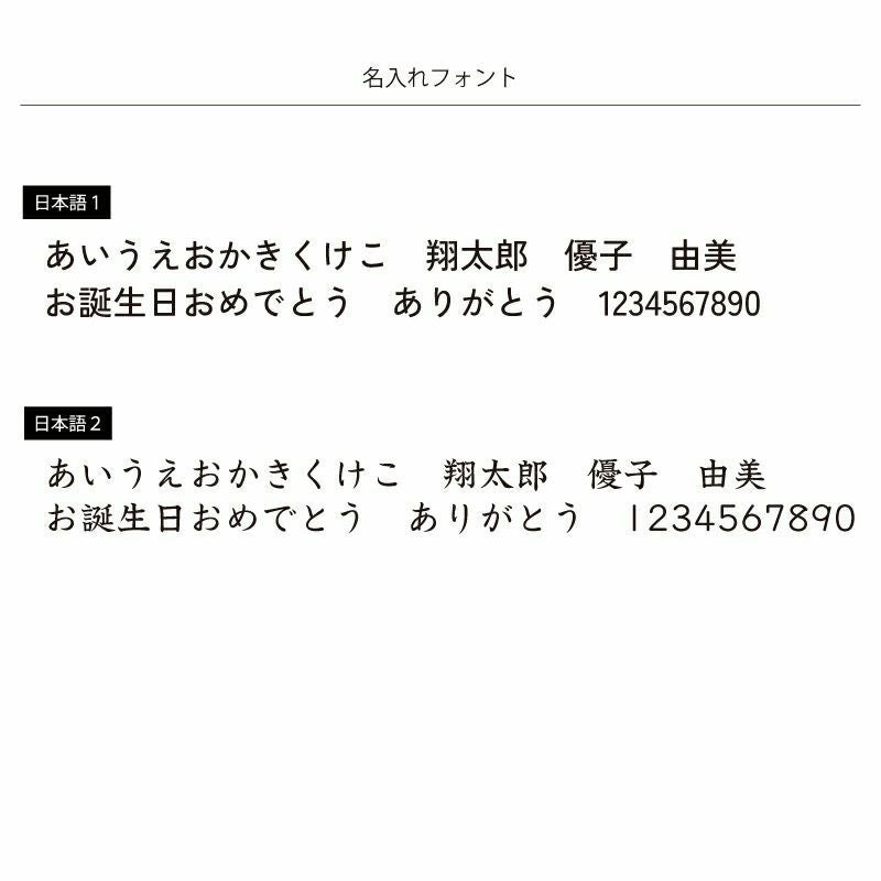 日本語フォントは２種類です