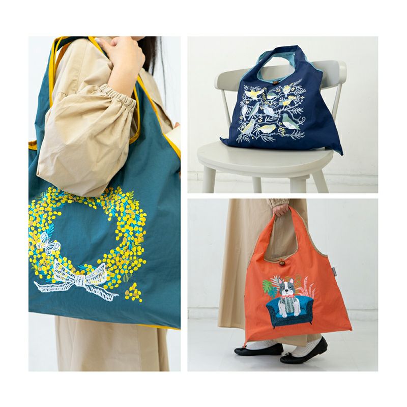 刺繍バッグ 山の鳥｜和食器通販｜織部 Online Store【公式】