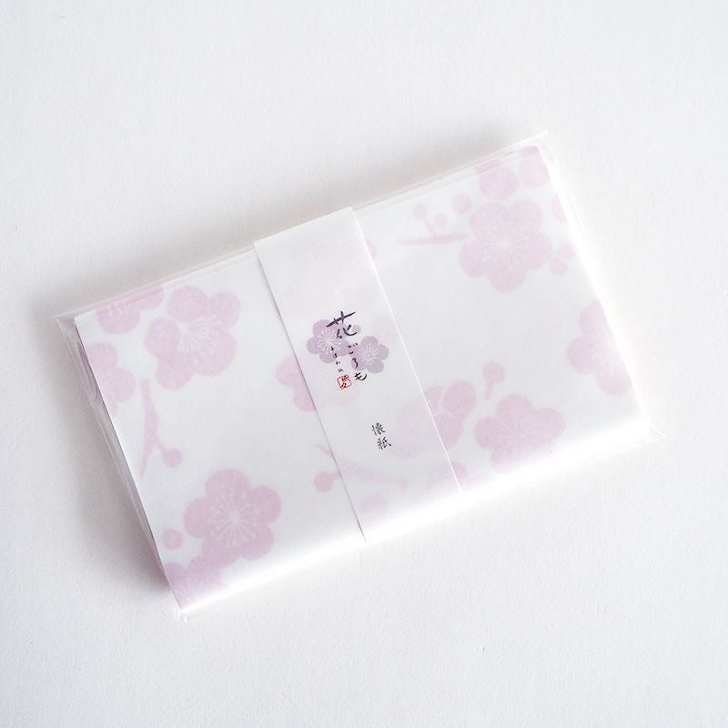 美濃和紙花ごろも 懐紙 紅梅