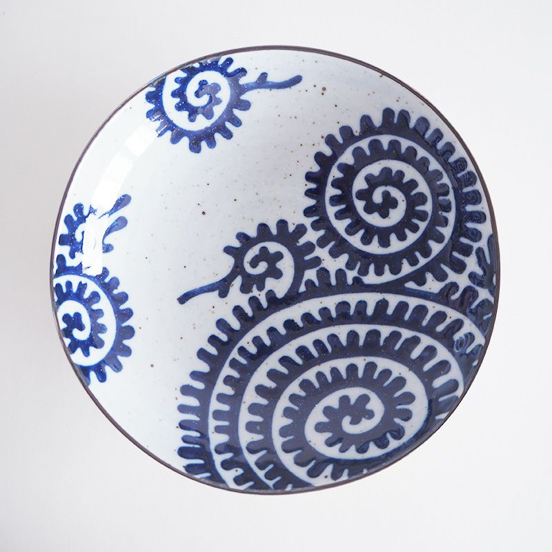 太タコ唐草 深皿